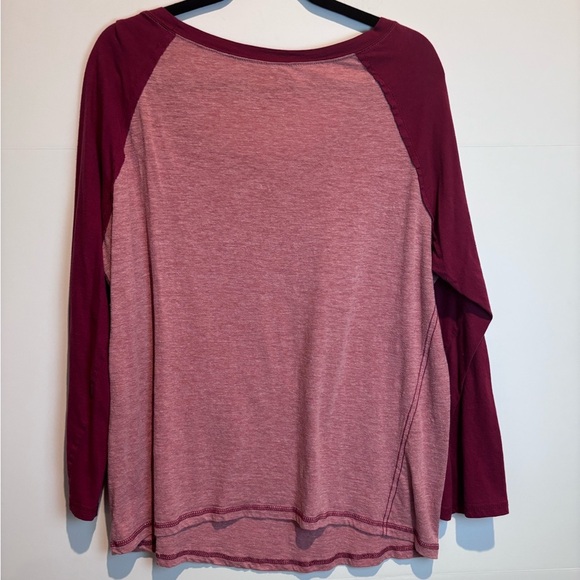 NFL Team Apparel Women’s 3X Burgundy “Washington Football” Long Sleeve Tee - Picture 7 of 7